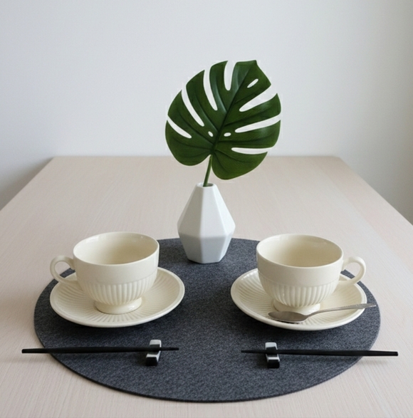 Wedgwood Edmeed ofEtruria Teafor Two With Saucer& Spoon